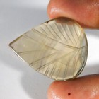 48 20cts  Carved Fluorite 100  Natural Unique Pear Cabochon Loose Gemstone