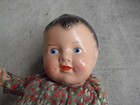 Super Cute Vintage 1940s Composition Sitting Baby Girl Character Doll 12  Tall 