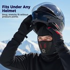 2pcs Winter Warm Fleece Balaclava Thermal Motorcycle Ski Hat Full Neck Face Mask