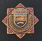 Vintage Greyhound Lines Three  3  Years Safe Driving Employee Pin Bus
