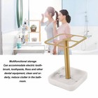 Toothbrush Holder Stainless Steel Toothpaste Storage Stand 3 Slots Space Savi   