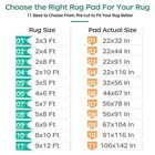 Non-slip Rug Pad Gripper  Extra Thick Under Carpet Mat Cushion Pads For Area Rug