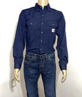 New Carhartt Fr  Navy Blue Shirt  Cat2 Nfpa Pick Your Size