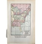 Map 1930 State Claims Western Lands C1783-1802 5 5 X 9  Offset Lithograph Dwee2