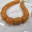 Vintage Butterscotch Amber Bakelite Catalin Prayer Beads  42g 18 Piece - Tested