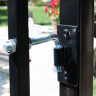 Black Steel Flat Wall Fence Gate Hardware Kit