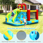 Inflatable Kids Water Slide Jumper Bounce House Splash Water Pool Without Blower