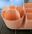 Vintage-look Pink Makeup Organizer  Cute And Functional    rotates drawer