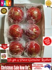 6 X 156 Gm Premium Quality Leather 4 Piece Red Cricket Friendly Ball