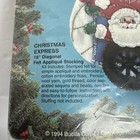 Vintage Bucilla Christmas Express 18  Stocking Kit Felt Applique  83113 New