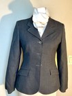 Reed Hill Vintage Hunt Coat Usa Grey Pinstripe Equestrian Academia  Youth 12