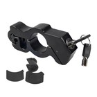 Black Motor Handlebar Lock Anti-theft Grip Throttle Security Bike Scooter Atv