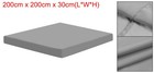 Square Hot Tub Cover 78 7x78 7x11 8 Inch 210d Oxford Waterproof Dustproof Gray