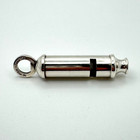 Vintage Neiman Marcus Silver Plated Bobby Whistle Keychain Pendant London Police