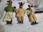 3 Vntg  Cody Foster Bunny Rabbit Back Porch Friends Collectable Folk Art Dolls