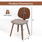 Modern Dining Chair Set Of 4 Chenille Kitchen Chair Armless Side Dinette Chairs