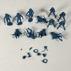Lot Of Vtg Mpc Blue Plastic Astronaut Figure 1960s Space Toy Marx Playset Broken