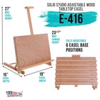 U s  Art Supply Solid Wood Adjustable Tabletop Artist Studio Easel Drawing Board