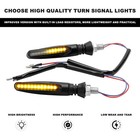 4pcs Universal Motorcycle Sequential Led Turn Signal Blinker Light Amber 12v