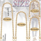 4 Pcs Gold Purse Chain Strap Set Crossbody Replacement 15 7-47 2 Inches