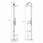 Heatgene Outdoor Shower System With Showerhead Wand Hand Shower Foot Spout Rinse