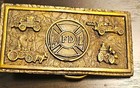 Tiffany Studio New York Fd Fire Department Fire Truck Belt Buckle  Firefighting