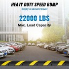 72   Rubber Speed Bump 2 Channel 22000 Lbs Load Heavy Duty Speed Hump