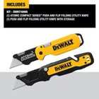 Dewalt Atomic And Push And Flip Folding Utility Knives  2-pack 