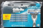      Gillette Mach3 Razor Blade Refills     12 Cartridges     Fits All Mach3 Handles