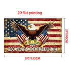 3x5ft America 250th Anniversary Flag Outdoor Patriotic Decoration Single-side
