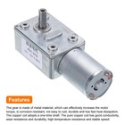 Dc 12v High Torque Turbine Worm Geared Motor With 6mm Shaft 11rpm Geared Motor