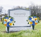 Cemetery Flowers For Grave Decoration sympathy And Memorial Flowers With Vase   