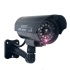 Ir Bullet Fake Dummy Surveillance Security Camera Cctv   Record Light - Black