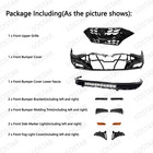 Complete Bumper Cover Upper Grille Set Fits 2020-2023 Hyundai Sonata