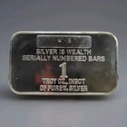 Ufo Flying Saucer Buffs Alien Vintage 1oz Silver Bar Very Rare Ingot  45 Isic