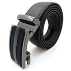 Genuine Leather Mens Ratchet Belt Belts For Men Adjustable Automatic Buckle