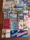Huge Paper Ephemera Lot 100  Items Magazines Advertising Trade Cards 1904 On Up