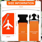 8 Pcs Luggage Straps Suitcase Tags Set For Tsa Approved  4 Travel Adjustable Sui