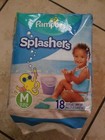 Pampers Splashers Swim Diapers Size M 18 Swim Pants  Count