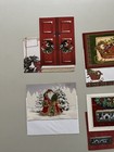Christmas Cards Set Of 5 Mixed Holiday Season Greetings Santa Clause Doggy   s