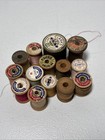 Lot Of 14 Thread Spools Mixed Vintage  Sewing Craft Supply
