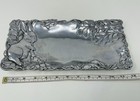 Arthur Court Aluminum Bunny Rabbit Serving Tray Platter Holiday 12   x 6  1998 Vtg