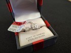 Jeweler 1 10ct Tw Diamond Sterling Silver Ring Size 7 New In Gift Box