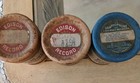Vtg 3 Piece Edison Gold Moulded Cylinder Record See Photos