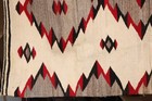 Antique Navajo Rug Native American Indian Eye Dazzler Large 80x46  Vtg Weaving