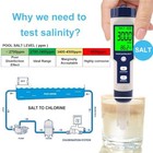Pool Salt Tester   Ph Meter  Digital Salinity Meter And Ph Tester For Aquarium