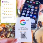 3 Custom Nfc Google Review Card With Qr Code Personalized - Boost Review Ratings