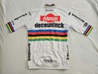 Mathieu Van Der Poel Signed 2024 World Champion Cycling Jersey Team Alpecin