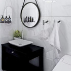 Round Bathroom Robe Hook And Towel Hook In Polished Chrome  2-pack 
