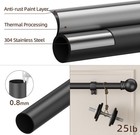 Black Curtain Rods For Window 28 To 48  5 8 Inch 32-46 apos  apos   